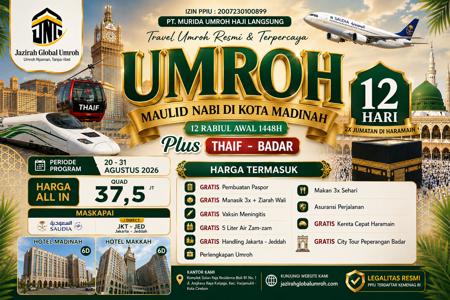 Harga paket Umroh Cirebon